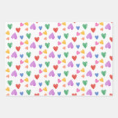 Waterverf Rainboogpatroonverjaardag Inpakpapier Vel (Voorkant 3)