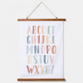 Waterverf Rainbow Alphabet Classroom Hangend Wandkleed (Voorkant)
