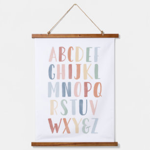 Waterverf Rainbow Alphabet Classroom Hangend Wandkleed
