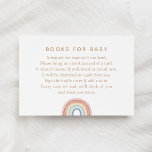 Waterverf Rainbow Baby Book Request Informatiekaartje<br><div class="desc">Verzoek om een boek voor uw kleine met deze waterverf regenboogboeken voor de kaart van het Baby tussenvoegsel.</div>