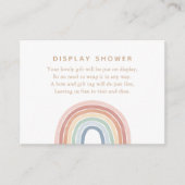 Waterverf Rainbow Baby Display Shower Enclosure C Informatiekaartje (Voorkant)