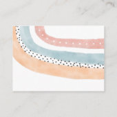 Waterverf Rainbow Baby shower Books for Baby Informatiekaartje (Achterkant)