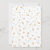 Waterverf Rainbow-Baby shower voor kleurrijke  Kaart (Achterkant)