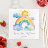 Waterverf Rainbow Baby Sprinkle Servet (Insitu)