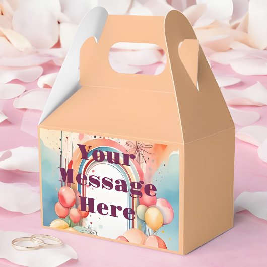 Waterverf Rainbow Bliss Party Bedankdoosjes