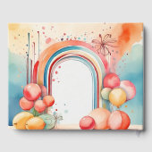 Waterverf Rainbow Bliss Party Gastenboek (Achterkant)