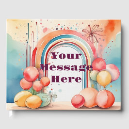 Waterverf Rainbow Bliss Party Gastenboek