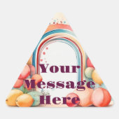 Waterverf Rainbow Bliss Party Sticker (Voorkant)