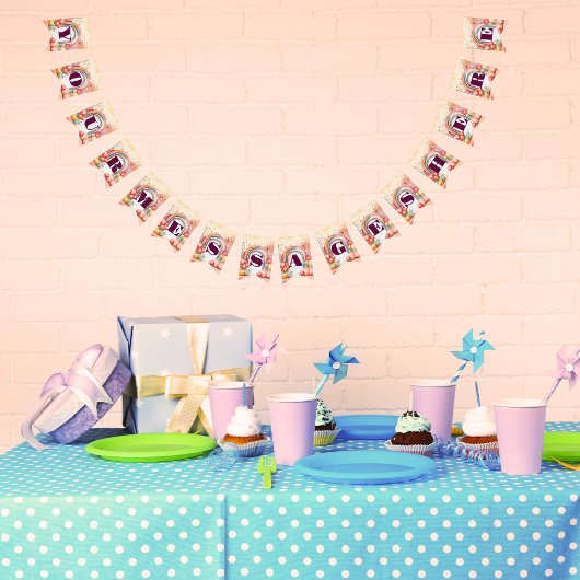 Waterverf Rainbow Bliss Party Vlaggetjes