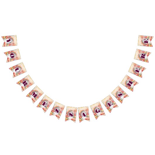 Waterverf Rainbow Bliss Party Vlaggetjes (Alle)