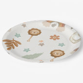 Waterverf Rainbow Boho Genderneutraal Baby shower Papieren Bordje (Gekanteld)