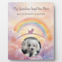 Waterverf Rainbow Bridge Pet Memorial Kleine hond