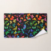 Waterverf Rainbow Butterflies Kinder Pattern Bad Handdoek (Handdoek)