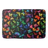 Waterverf Rainbow Butterflies Kinder Pattern Badmat (Voorkant)