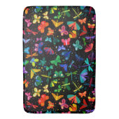 Waterverf Rainbow Butterflies Kinder Pattern Badmat (Voorkant Verticaal)
