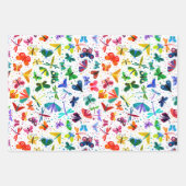 Waterverf Rainbow Butterflies Kinder Pattern Inpakpapier Vel (Voorkant)