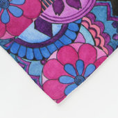 Waterverf Rainbow Colors Mandala Fleece Deken (Hoek)