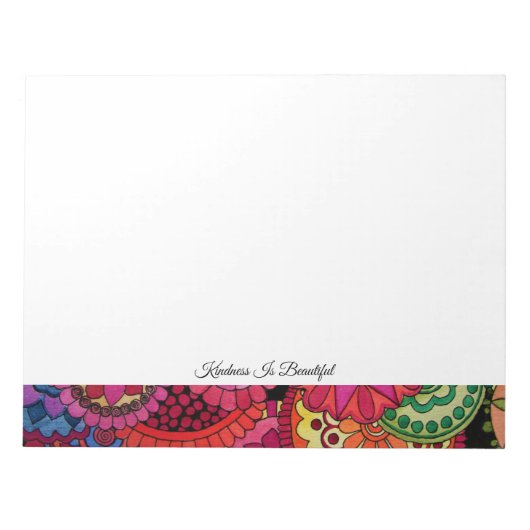 Waterverf Rainbow Colors Mandala Notitieblok (Voorkant)