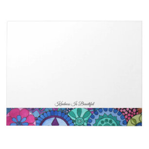 Waterverf Rainbow Colors Mandala Notitieblok
