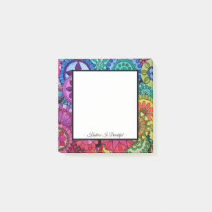 Waterverf Rainbow Colors Mandala Post-it® Notes