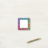 Waterverf Rainbow Colors Mandala Post-it® Notes (Op bureau)