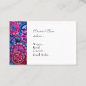 Waterverf Rainbow Colors Mandala Visitekaartje (Achterkant)