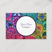 Waterverf Rainbow Colors Mandala Visitekaartje (Voorkant)
