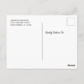 Waterverf Rainbow Floral Baby shower Uitnodiging (Achterkant)