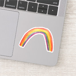 Waterverf Rainbow Fun Colorful Whimsical Sticker