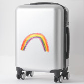 Waterverf Rainbow Fun Colorful Whimsical Sticker (Koffer)