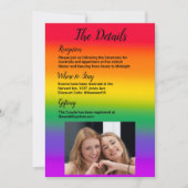 Waterverf Rainbow Gay Pride Details Kaart (Voorkant)