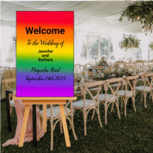 Waterverf Rainbow Gay Pride Welkomstbord