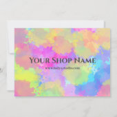 Waterverf Rainbow Hartelijk dank Kaart (Achterkant)