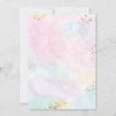 Waterverf Rainbow Heart Birthday Kaart (Achterkant)