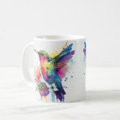 Waterverf Rainbow Hummingbird Koffiemok (Voorkant links)