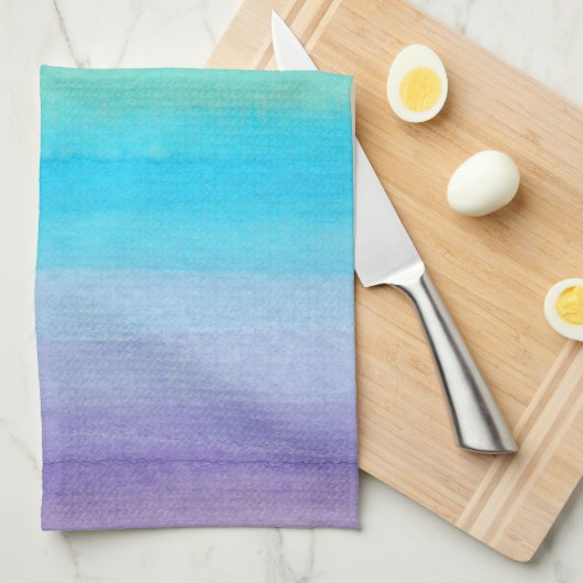 Waterverf Rainbow Kitchen Towel Theedoek (Quarter Fold)