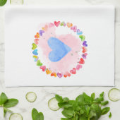 Waterverf Rainbow Kitchen Towel Theedoek (Gevouwen)