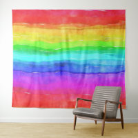 Waterverf Rainbow LGBT Pride Banner Tapestry