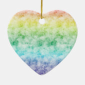 Waterverf Rainbow Love Dream Hope Persoonlijk Keramisch Ornament (Achterkant)