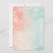 Waterverf Rainbow minimalist Weddenschap Kaart (Achterkant)