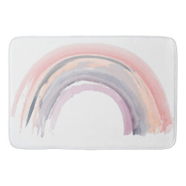 Waterverf Rainbow Muted Colors Boho Chic Shower Badmat