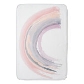 Waterverf Rainbow Muted Colors Boho Chic Shower Badmat (Voorkant Verticaal)