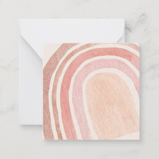Waterverf Rainbow Note Kaart Notitiekaartje (Voorkant)