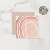 Waterverf Rainbow Note Kaart Notitiekaartje (Voorkant / Achterkant in situ)
