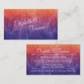 Waterverf Rainbow Ombre Visitekaartje (Voorkant / Achterkant)