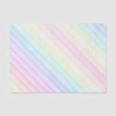 Waterverf Rainbow Pastel Stripe Gift Tissue Tissuepapier (Voorkant)