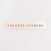 Waterverf Rainbow Pastel Waterdicht Naam Labels (Design 1)