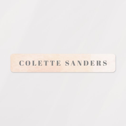 Waterverf Rainbow Pastel Waterdicht Naam Labels (Design 1)