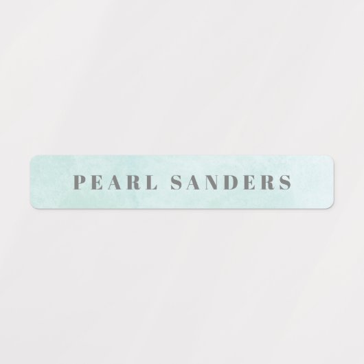 Waterverf Rainbow Pastel Waterdicht Naam Labels (Design 2)