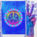 Waterverf Rainbow Peace Sign against Vibrant Blue iPad Pro Cover<br><div class="desc">Dit tablet hoesje heeft een kleurrijk waterverf-regenboogvredesteken. Het vredesteken bevat de woorden empathie, vertrouwen, aanvaarding, liefde, eenheid, één wereld, gelijkheid en respect. Het vredesbord zweeft over een prachtige levendige blauwe achtergrond. Het vredessymbool wordt omringd door heldere aqua en roze stippen die een uniek lijst vormen. Binnen het vredessymbool zijn er...</div>